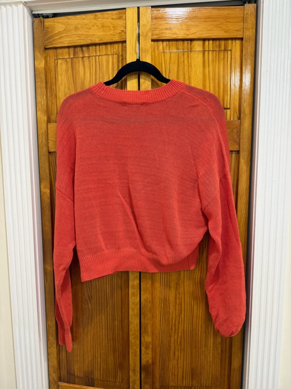 NWT Madewell Orange Lightweight Knit Sweater - Picture 3 of 4